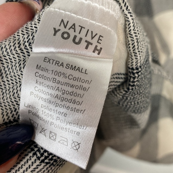 Native Youth grid pattern tie back dress - Picture 8 of 8